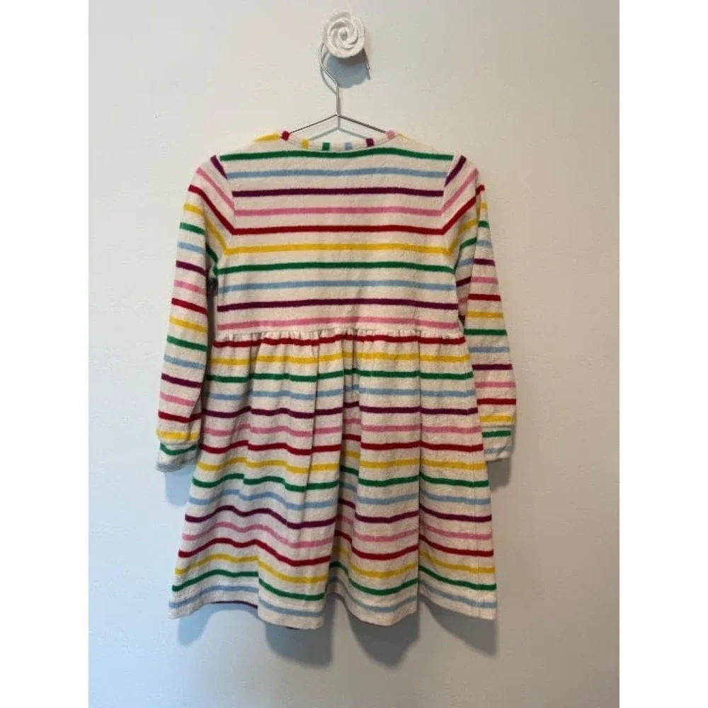 Hanna Andersson Velour Play Dress Striped 4T 100 GUC/PLAY